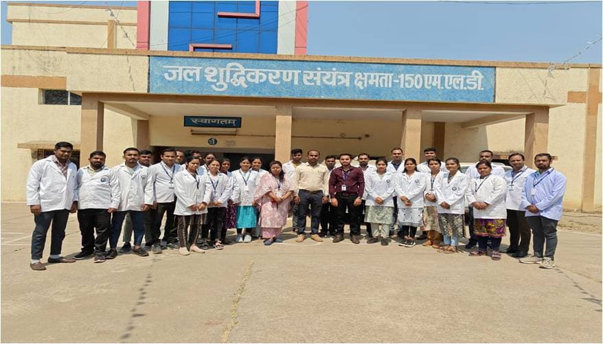 Field visit to water treatment plant